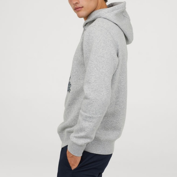 H&M X William Morris & Co Gray Sweatshirt Hoodie - Picture 3 of 7